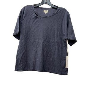 CITIZENS OF HUMANITY ESMAY T-SHIRT DISTRESSED TEE TOP GRAY